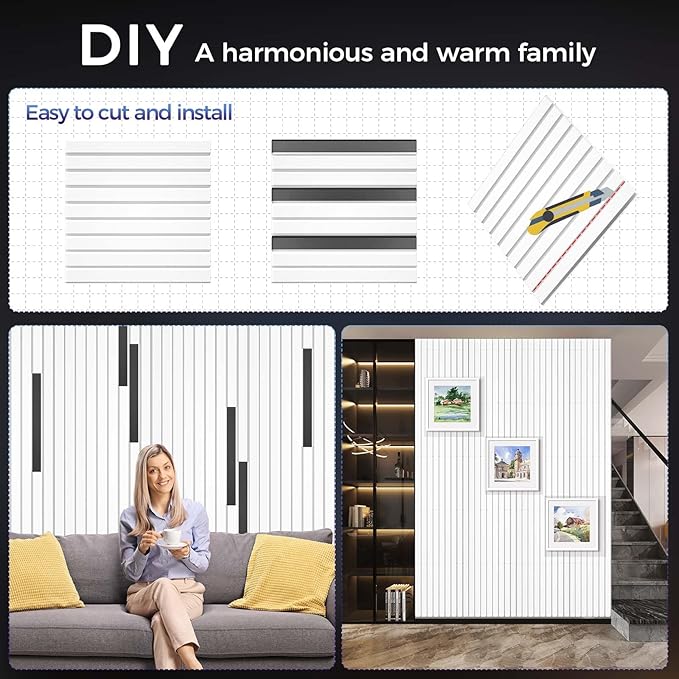 BSHEAD 12 Pack Large Soundproof Wall Panels, 15.7 x 15.7 x 0.47 in Sound Proof Foam Panels for Walls, 1.2lb/ft³ High Density, Thicker 0.47in, Acoustic Panels, Sound Dampening Panels White