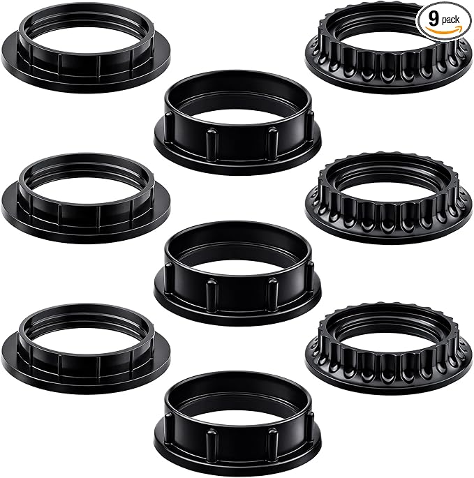 9 PCS E26/E27 Lamp Shade Rings by Foyods