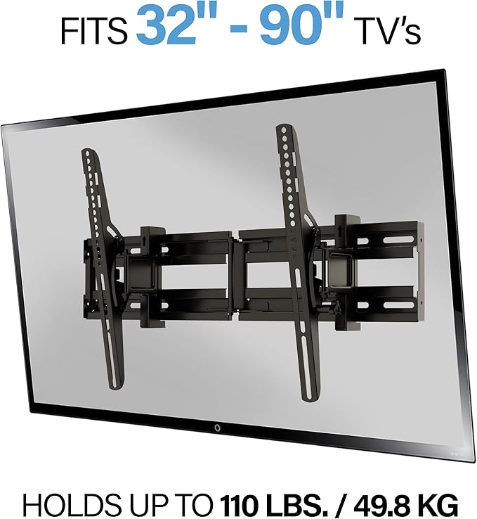 SANUS Vuepoint Extend + Tilt TV Wall Mount for TVs 32"-90" up to 110 lbs