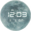 Nbdeal 13" Digital Wall Clock with LED Display, Calendar & Temperature, Automatic Dimming, 12/24hr Format, Wall & Desk Use - HUI-7860