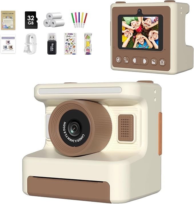 Kids Camera Instant Print, Instant Print Camera by Mummed