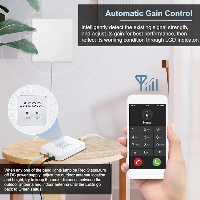 Verizon Cell Phone Signal Booster for Home – 4G LTE & 5G Band 13 (700MHz), Up to 4000 Sq Ft Coverage, FCC Approved Cellular Repeater