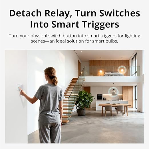 SONOFF MINI Duo-L Zigbee Smart Switch – No Neutral Wire, Zigbee 3.0, Dual Channel, Compact Design, Works with Alexa, Google Home