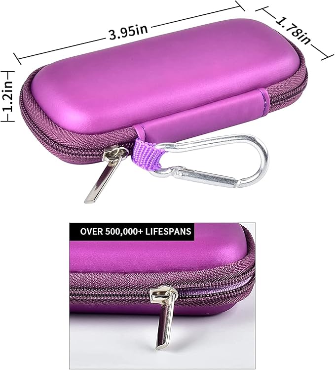 Heart Monitor Case Compatible with AliveCor Kardia Mobile ECG/for KardiaMobile 6L for Apple and Android Device - CASE ONLY (Purple)