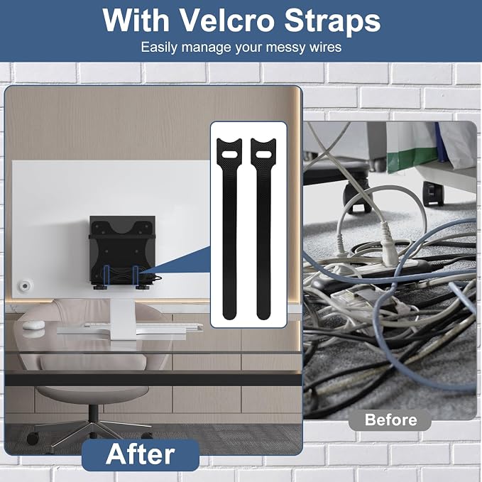 Adjustable Thin Client Mini PC Mount Bracket, Mini PC Vesa Mount, Under Desk - Image 6
