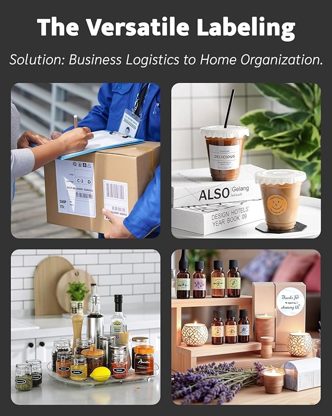 Labeer Bluetooth Thermal Shipping Label Printer, 4x6 Wireless Shipping Label Printer with Holder for Small Business, Compatible with iPhone, Android, Windows, Mac, Chromebook, USPS, Ebay, Shopify