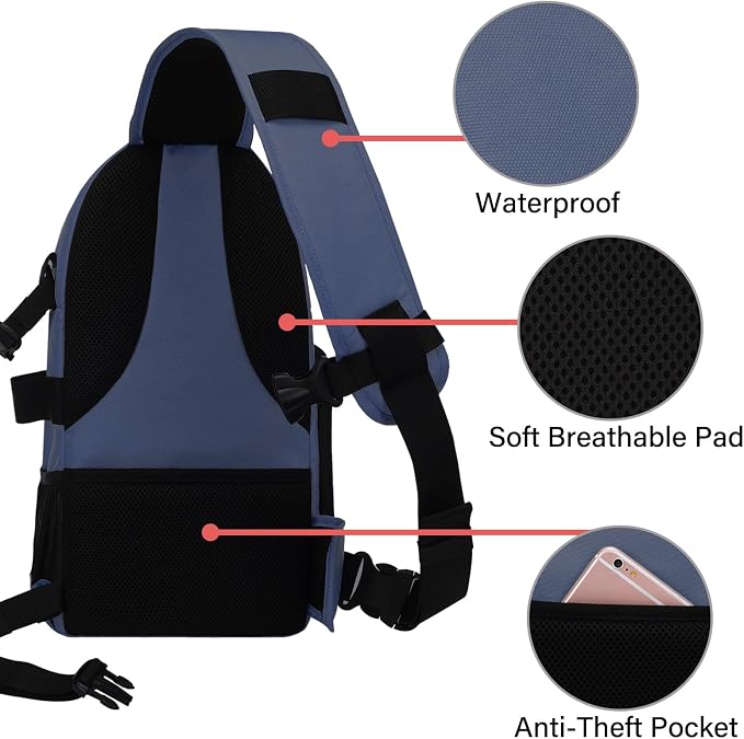 MOSISO Camera Sling Bag, DSLR/SLR/Mirrorless Camera Case Shockproof Photography - Image 4