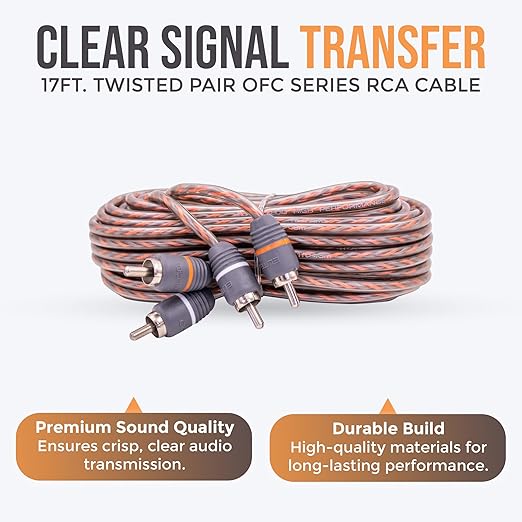 Elite Audio Premium 4 Gauge CCA Amplifier Installation Wiring Amp Kit, 2000 watt High-Power Wiring with Triple Shielded RCA’s and ANL Fuse Holder - EA-PRMK2 Amp Install Kit
