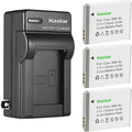 Kastar 3-Pack Battery and AC Wall Charger Replacement by Kastar