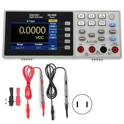 Klanata YB5135D Digital AC Voltmeter, LCD Blue Backlight Two Wire Voltage Tester Panel, AC80-500V Measuring Range for Home and Industrial Use