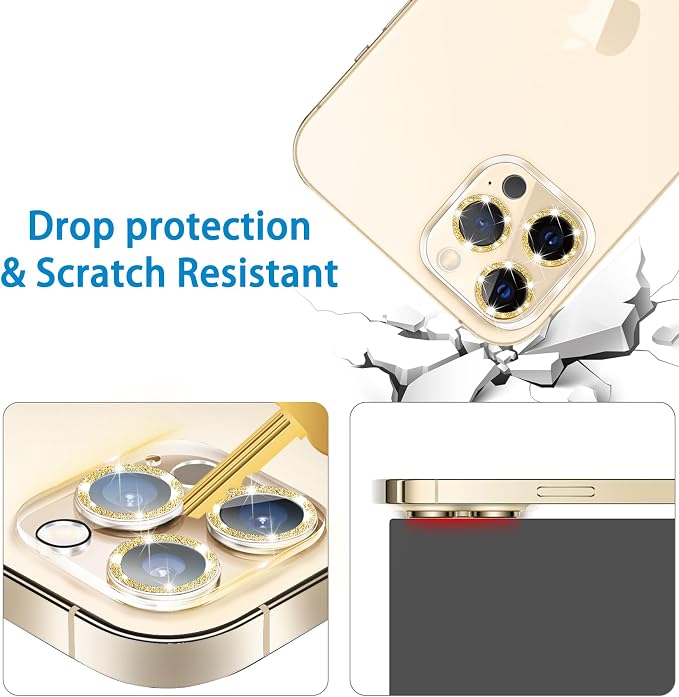 Dengduoduo 3 Pack Tempered Glass Camera Lens Protector - Image 3