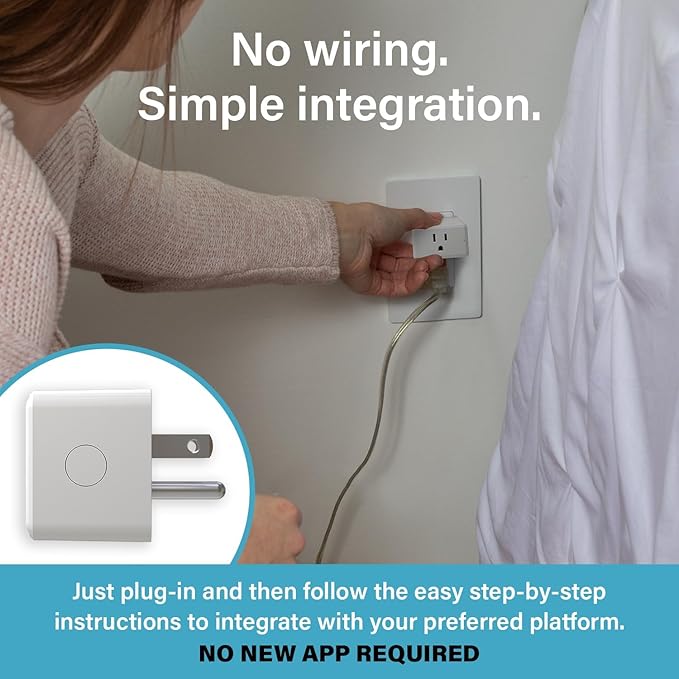 Legrand Radiant® Wi-Fi Matter Smart Plug Matter Hub Required 15A, Easy Setup, Enhanced Compatibility with Apple HomeKit, Google Home, Alexa & SmartThings, Easy Wi-Fi Connectivity w/ Matter (4 Pack)