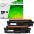 TCT TN810 Black Toner Cartridge 2 Pack - Premium Compatible Replacement for Brother TN810 TN-810 Black Works with Brother HL‐L9410CDN L9430CDN MFC‐L9610CDN L9630CDN Printers (9,000 Pages)