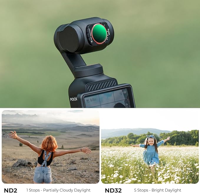 K&F CONCEPT Variable ND Filter for DJI Osmo Pocket 3/4, Xtra Muse Creator Combo - Image 5