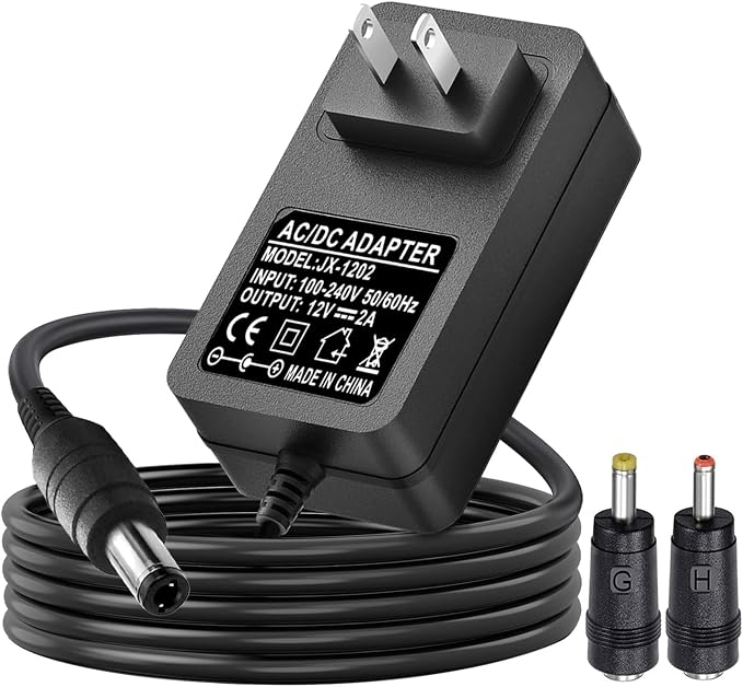 Replacement 12V AC DC Power Cord Charger by ycwwzzh