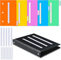 Ctosree 246 Pcs Communication Book Small Tools for Visual Schedule Picture Cards Include 3 Ring Binder Dividers 100 Adhesive Labels 5 Card Dividers for Kids ADHD(Multi Color)