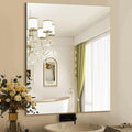 Mirrorons Bathroom Mirror 28"×36", Modern Bathroom Vanity Mirror, Frameless Mirror with Polished Edge for Bedroom, Living Room, Entryway, Shatterproof (Horizontal/Vertical)
