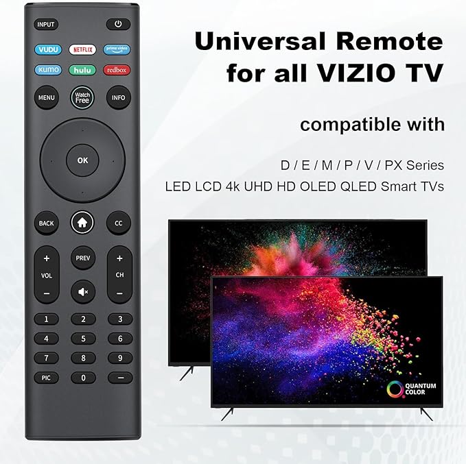 for vizio Smart tv Remote, XRT140-Remote- Replacement Applicable with All VIZIO Smart TV
