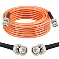 MOOKEERF RG142 BNC Male to BNC Male Coaxial Cable 25FT 50 ohm Ultra Low Loss by MOOKEERF