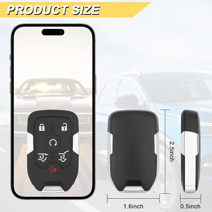 Vurkcy Key Fob Replacement for 2015-2020 Chevy Suburban Tahoe/ 15-20 GMC Yukon - Image 4