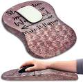 KUOSGM Mouse Pad Wrist Support, Ergonomic Mouse Pad with Massage Dot, Comfortable Computer Mouse Pad for Laptop, Wrist Rest Pain Relief Mousepad with Non-Slip PU Base for Office & Home, 12 x 8 in