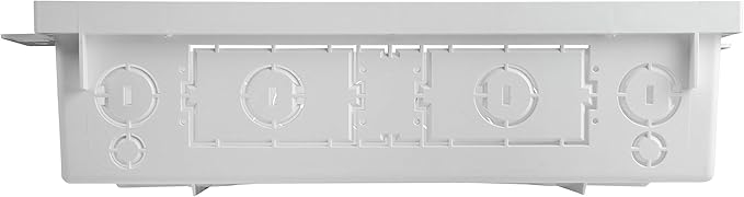 Legrand - OnQ 20 Inch Media Enclosure, Wifi Electrical Box, Cable Management Box for Distribution of Networking Service, Recessed Media Box Lets Signal Through, White, ENP2050-NA