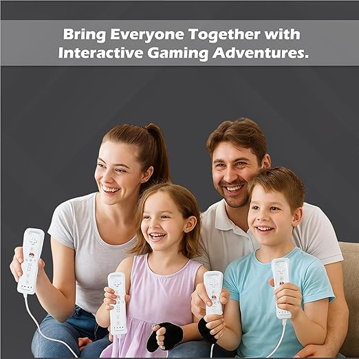 Digital Dynasty 2 Pack Motion Plus Wii Controller with Nunchuks - Wii Remote with Nunchuks Compatible with Nintendo Wii & Wii U (White)