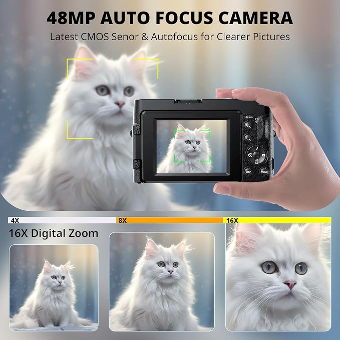 Duluvulu 4K Digital Camera for Photography Autofocus, 2026 Latest 48MP Vlogging - Image 3