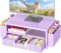 OPNICE Desk Organizers and Accessories, 2-Tier Computer Monitor Stand Riser by OPNICE