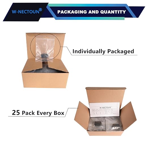 CAT6 RJ45 Keystone Couplers 25-Pack, Cat 6 Keystone Jacks, Ethernet Keystone - Image 3