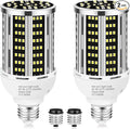 YANYCN 50W 2 Pack LED Corn Light Bulb,5000K Daylight 6500LM(500W Equivalent) Commercial GradeE26/E39 Medium Mogul Base LED Lamp,Large Area Lights for Outdoor Indoor Garage Warehouse Factory Bay Light