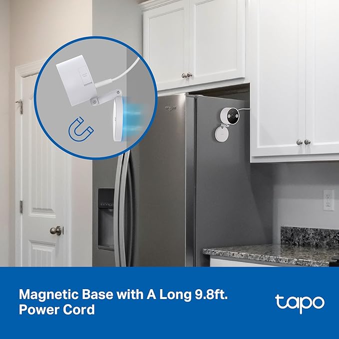 Tapo 2K+ Indoor/Outdoor Wired Security Camera - 2024 PCMag Editors' Choice, Person/Pet/Vehicle Detection, Baby Monitoring, Color Night Vision, Subscription-Free Local Storage or Optional Cloud, C120