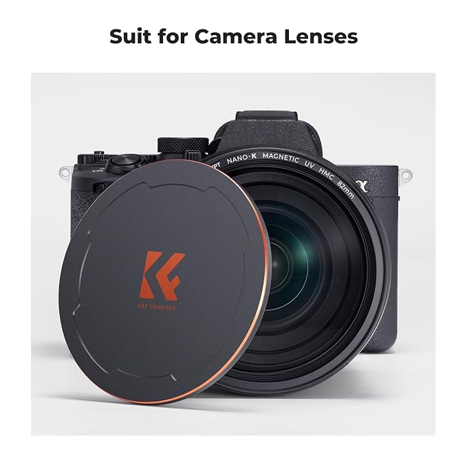 K&F CONCEPT 82mm Thread & Magnetic 2-in-1 Lens Filter Cap Only Compatible - Image 6