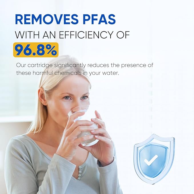 PUREPLUS NSF/ANSI 401, 53, 42 & NSF P473 Certified Replacement for LG LT500P, ADQ72910901, GEN11042FR-08, Kenmore 9890, 469890, HDX FML-1, ADQ72910907 Refrigerator Water Filter, 1Pack