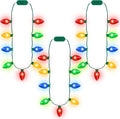 Blowata Christmas Light Necklace, Colorful Xmas Light up Decorations by Blowata