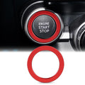 Auovo Engine Start Stop Button Outer Ring Compatible with Subaru BRZ 2022-2025 2026 for Toyota GR86 Accessories 2022-2026 Push Start Stop Button Cover (Engine Start Stop Outer Ring-1 Piece, Red)