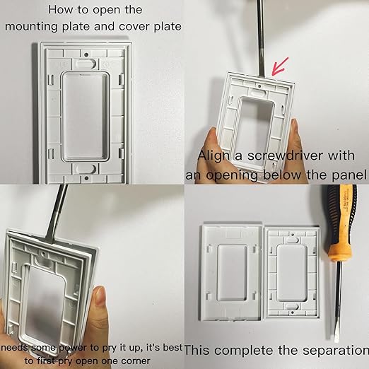 RAYZEEK PIR Motion Sensor Light Switch,Single-Pole Motion Activated Wall Switch, No Neutral Required,On/Off Override,PC Fireproof&UL Listed,2 Pack