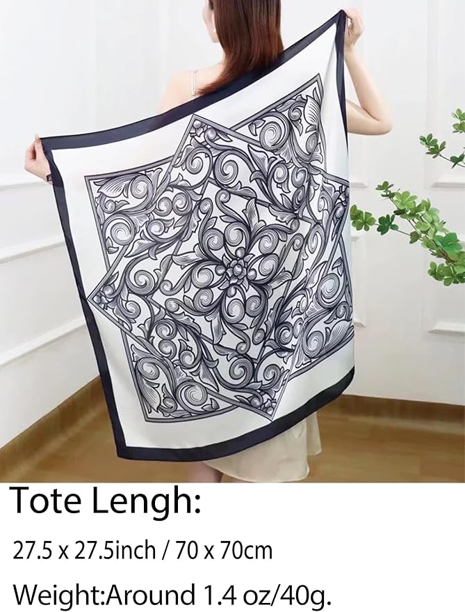 Silky Scarf for Women Lightweight Satin Bandanas Neck Hair Wrap For Sleeping - Image 2