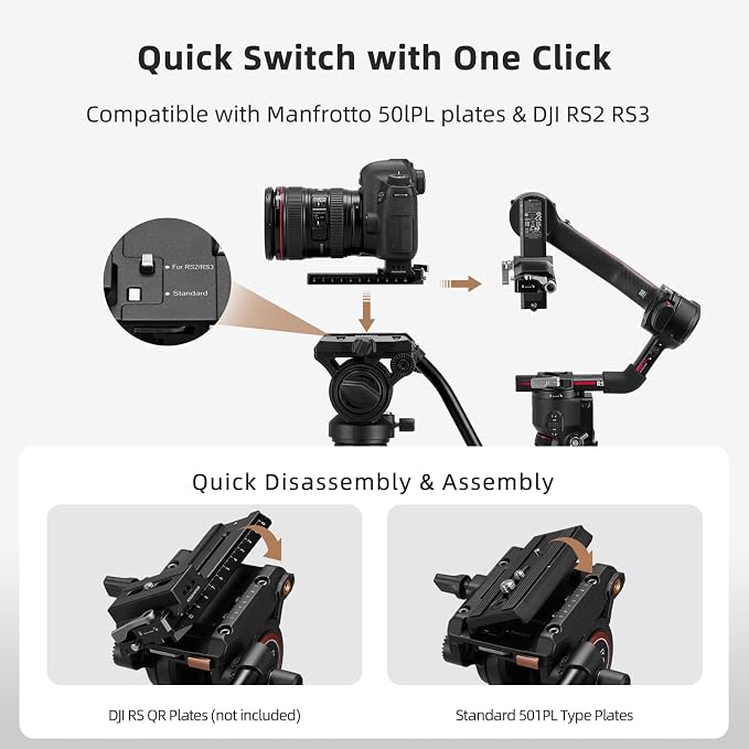 Cayer Monopod Camera Stand, Carbon Fiber Telescopic Monopods Kit - Image 3