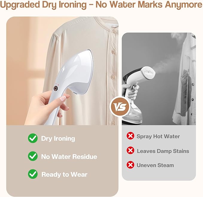 Cobuy Standing Garment Steamer with Dry Ironing, 2000W Powerful Steamer for Clothes with with Flat & Slant & Hanging Iron Options,3 Steam Modes, 25s Fast Heat-Up, Self-Cleaning, 2.2L Water Tank