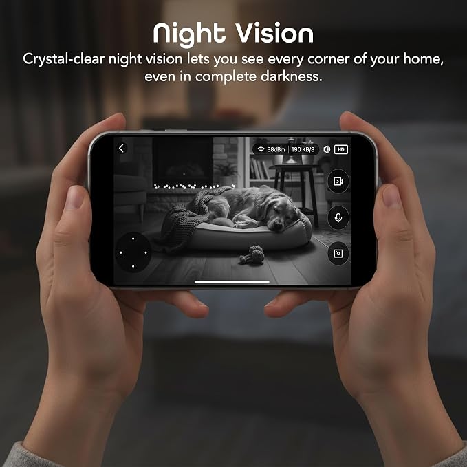 Geeni Scope Ultra 2K 360° Smart Indoor Camera, 1440p HD Auto-Tracking, Dual - Image 6