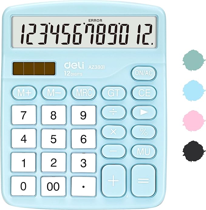 Calculator, Deli Standard Function Desktop Calculators by delioffice