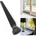 Gadgetzan Adjustable Window Security Bar,17-33 Inch Sliding Door Security Bar Lock with Rubber Base,Window Stopper for Patio Sliding Glass Door/Sliding Window/Anti-Theft/Child Safety (Black - 1 Pack)