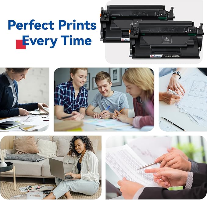 148A Toner Cartridges (2-Pack) Compatible Replacement for HP 148A 148X W1480A W1480X Toner Cartridge Black with HP Pro MFP 4101fdw 4101fdn 4001dw 4001dn 4001n Printer