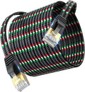 SNANSHI Short Ethernet Cable, Cat 7 Flat Ethernet Cable 3 ft Nylon Braided by SNANSHI