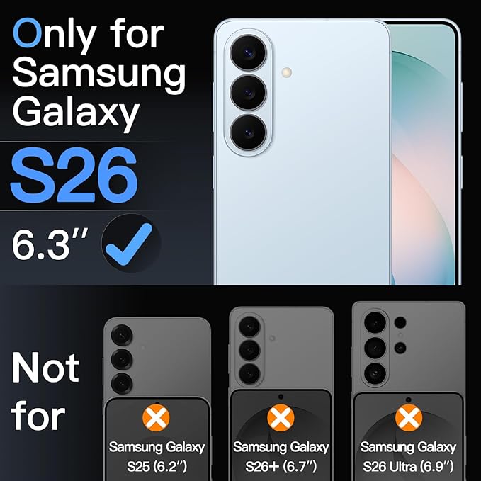 JETech Screen Protector for Samsung Galaxy S26 - Image 3