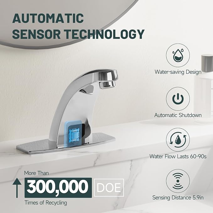 Touchless Bathroom Sink Faucet - Image 3