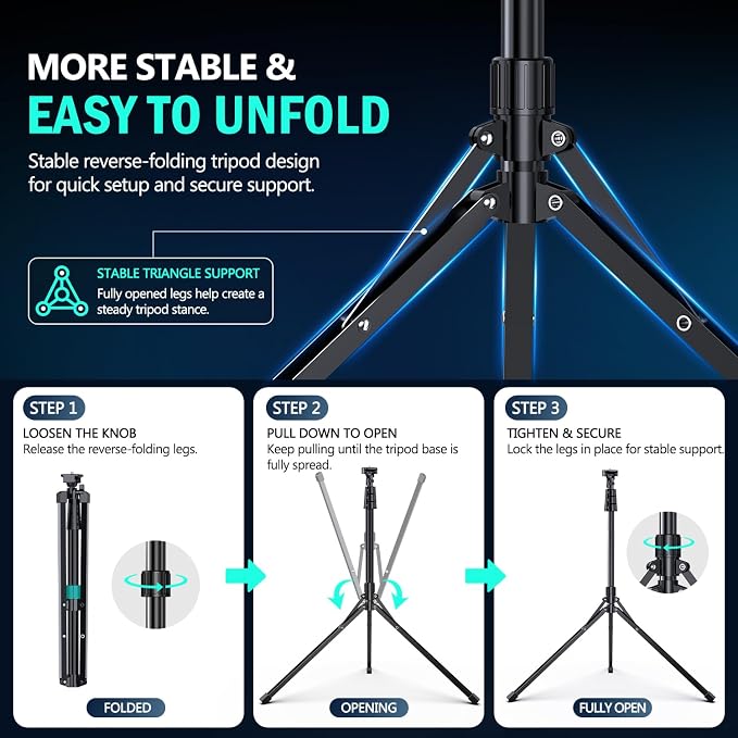 UBeesize 14'' LED Foldable Ring Light - Image 4