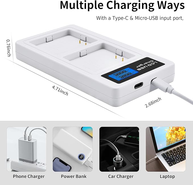 2- Pack Batteries and Charger for arlo Pro, Pro 2 Camera, 2440mAh Rechargeable - Image 7