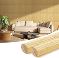 OUZUGIE 2 Pack 96x24 Inch Natural Bamboo Wall Panel – Natural Pole Wrap Paneling for Walls, Ceilings, Cabinets, Furniture – Ideal for Bedroom, Living Room & Office DIY Decor